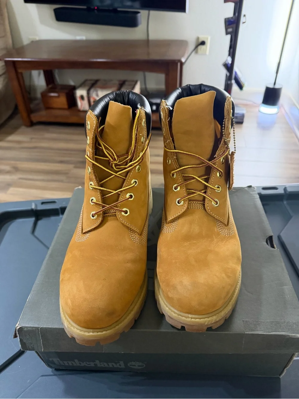Timberland 6” Waterproof Boots Wheat Nubuck Men’s 12 TB010061